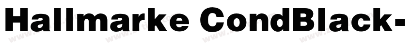 Hallmarke CondBlack字体转换